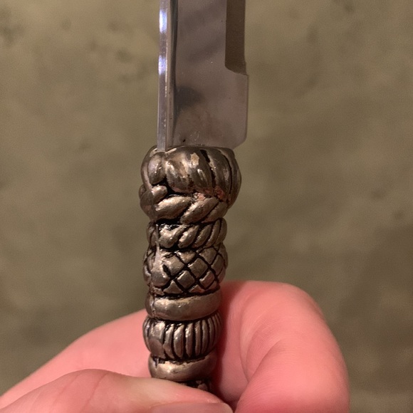 Vintage Silea Silver Carving Knife and Meat Fork Set - Picture 6 of 10